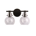 Modern Black Dome-Shaped Bathroom Vanity Light